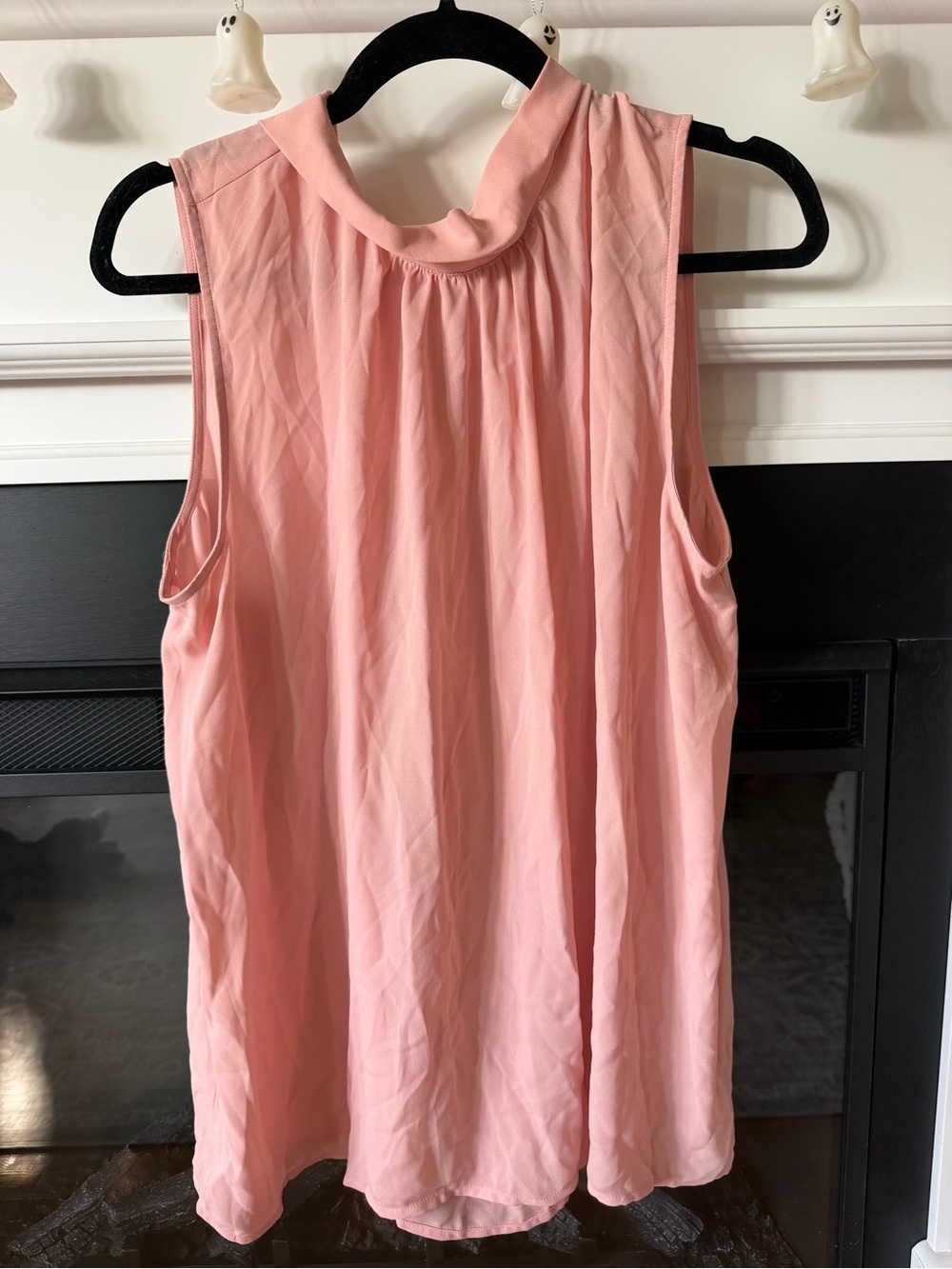 LOFT Blush Pink Sleeveless Mock Neck Camisole